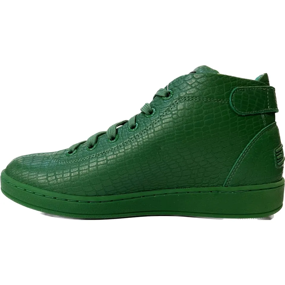 Travel Fox Spider Men's Green Leather High Top Sneakers 915601-020