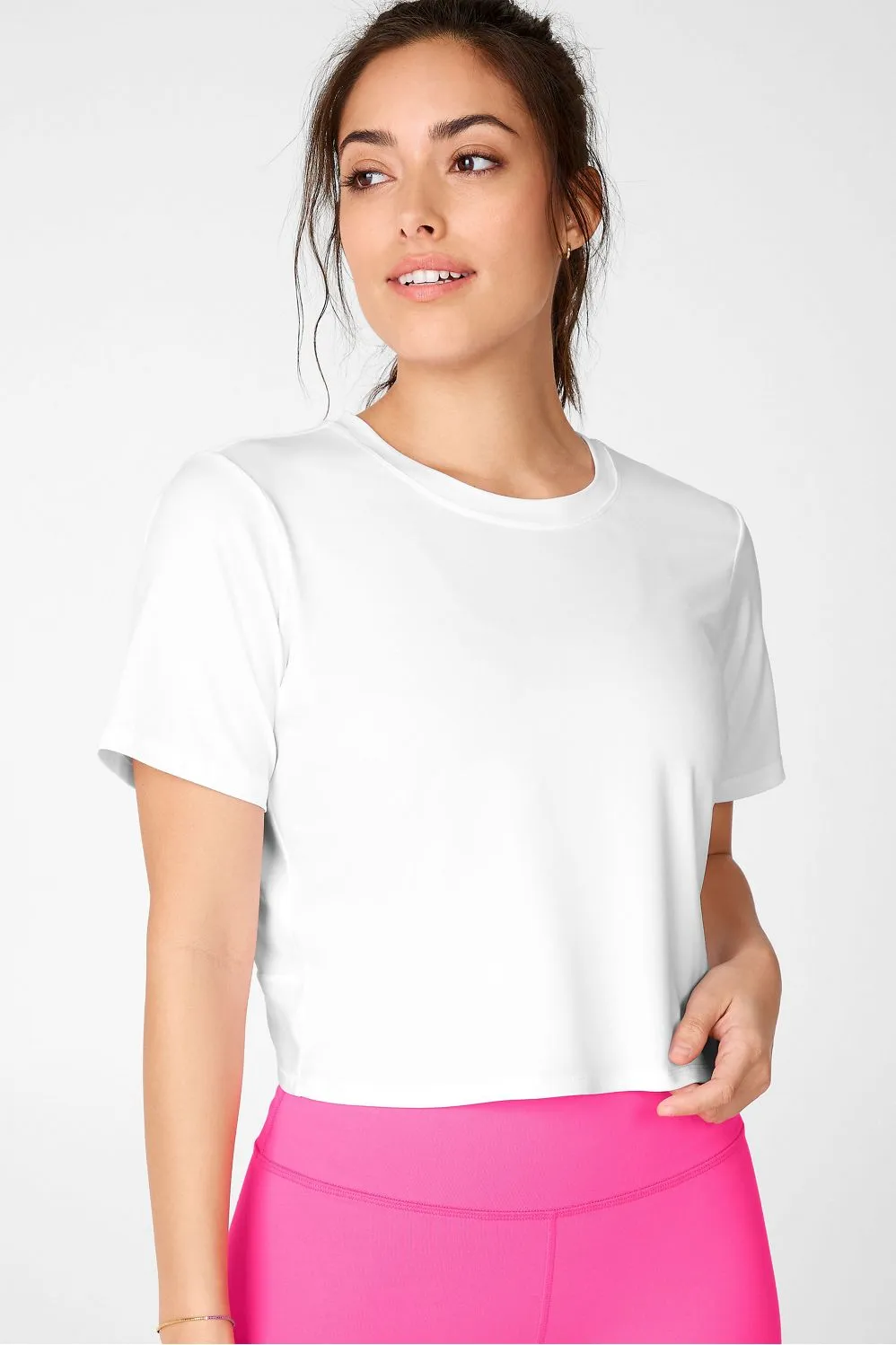 Twist Back Crop Top (White)