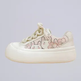 Ultra Chunky Sole Sakura Bunny Casual Sneakers - Women's