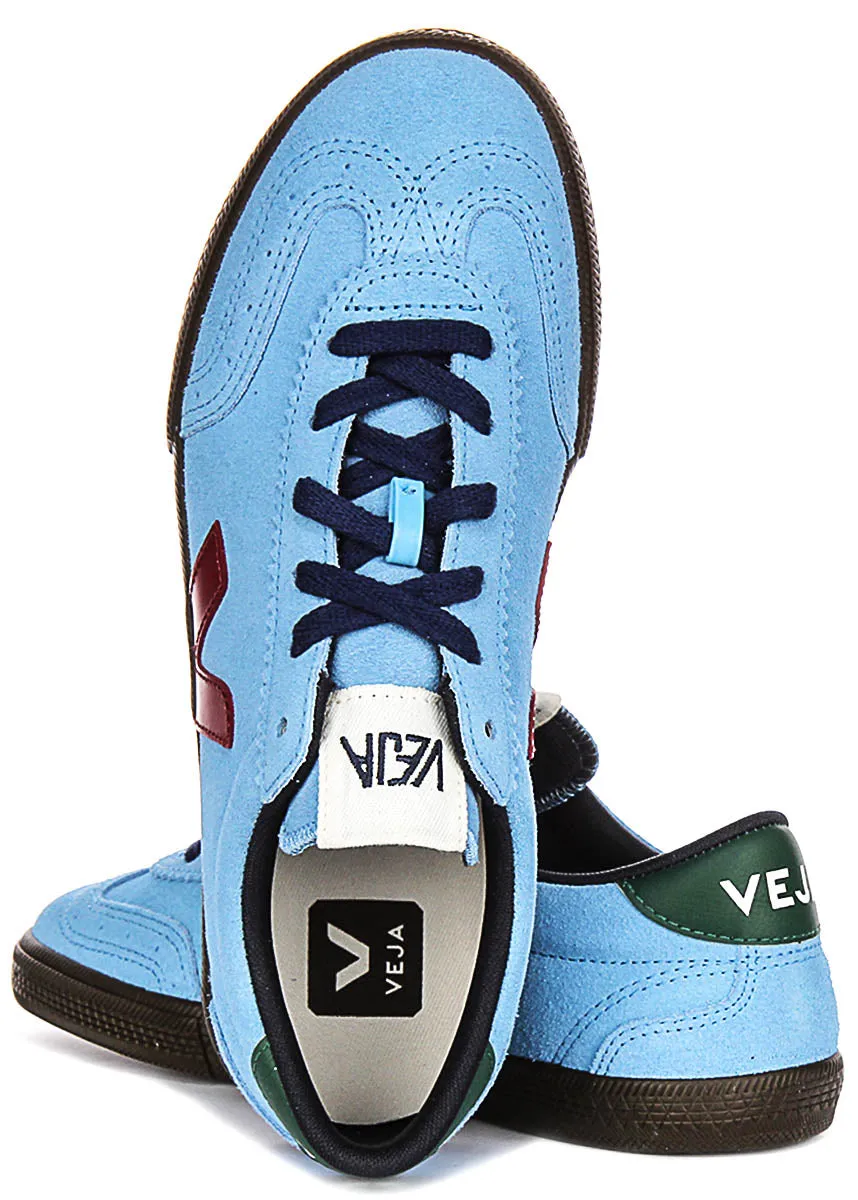 Veja Volley Suede In Blue For Women