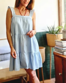 Vestido Jeans Celeste.