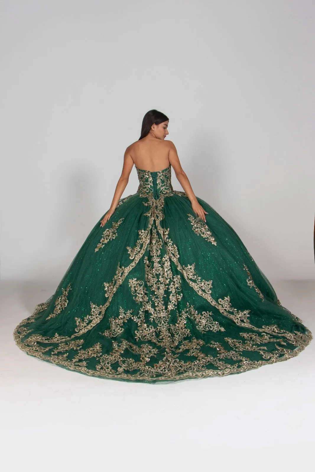 Vestido Verde Esmeralda para Quinceañera en Promoción. Ragazza Fashion