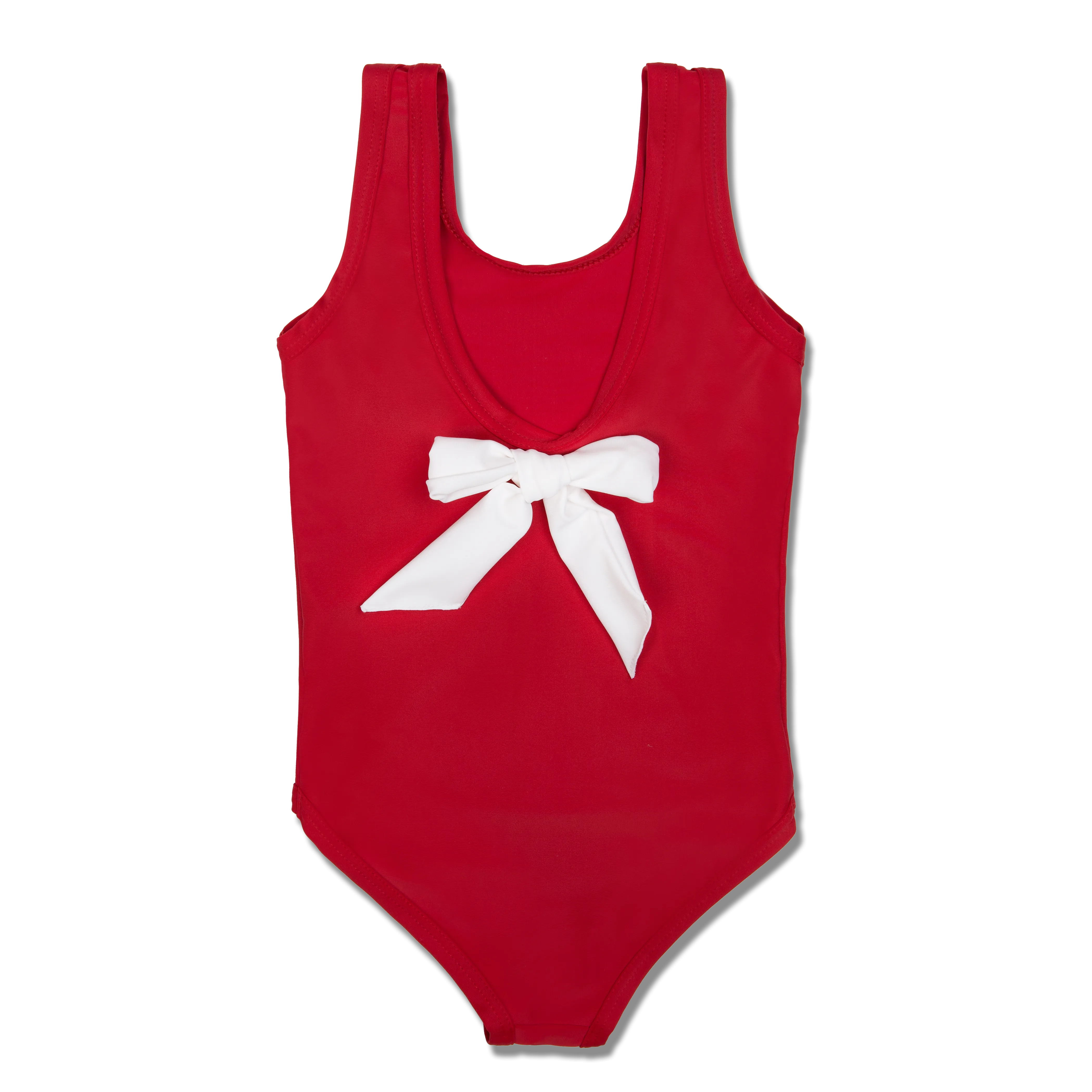 VIOLA GIRLS' SWIMSUIT IN RED IN SIZE 0-2Y