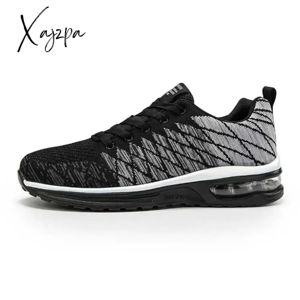 Xajzpa - Casual Men's Running Shoes Air Cushion Breathable Lightweight Fashion Male Tennis Sneakers Men Lace-up Outdoor Sports Traienrs